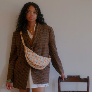 Moon Sling Bag - Powder Plaid
