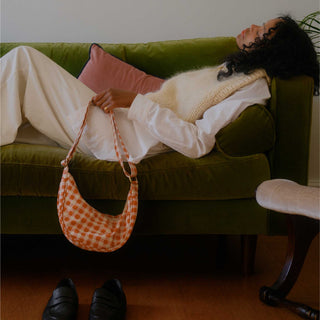 Moon Sling Bag - Harvest Gold Gingham