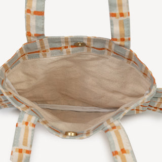 Momo Tote - Powder Plaid