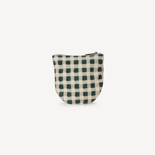 Half Moon Pouch - Evergreen Gingham