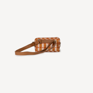 Block Print Belt Bag - Ember Plaid
