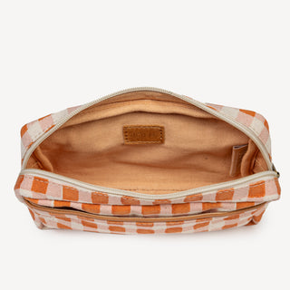 Block Print Belt Bag - Ember Plaid