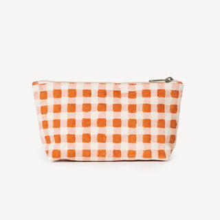Small Waterproof Pouch - Harvest Gold Gingham