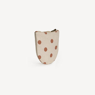 Half Moon Pouch - Clay Dot