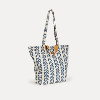 Carryall Tote - Indigo Fern