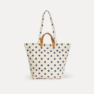 Carryall Tote - Indigo Dot