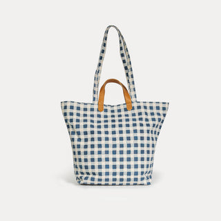 Carryall Tote - Indigo Gingham