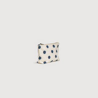 Small Waterproof Pouch - Indigo Dot