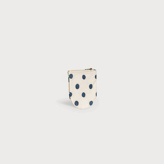 Half Moon Pouch - Indigo Dot
