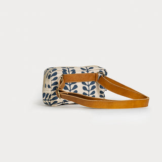 Block Print Belt Bag - Indigo Fern