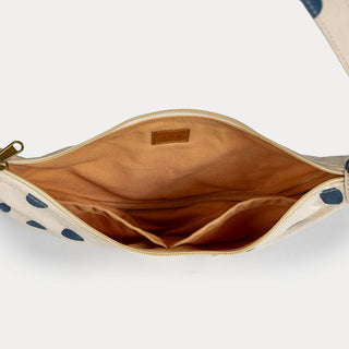 Moon Sling Bag - Indigo Dot