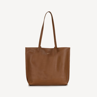 Pebbled Leather Everyday Tote - Camel