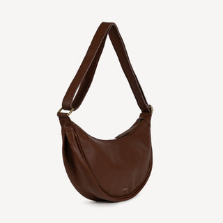 Pebbled Leather Moon Sling - Vintage