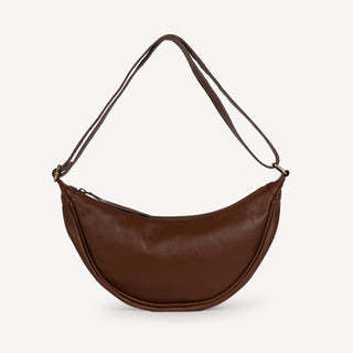 Pebbled Leather Moon Sling - Vintage